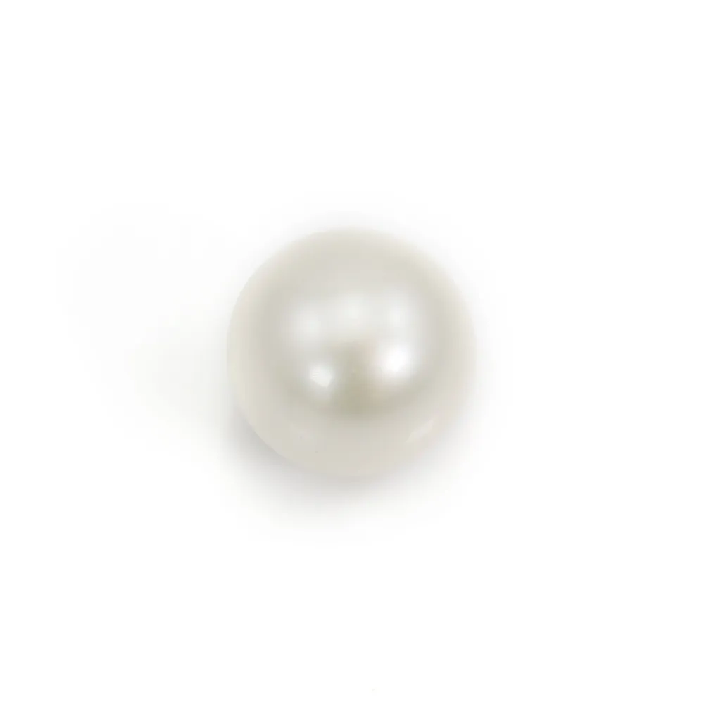 Perle des mers du Sud, blanche, ronde, 12-13mm, AA x 1pc