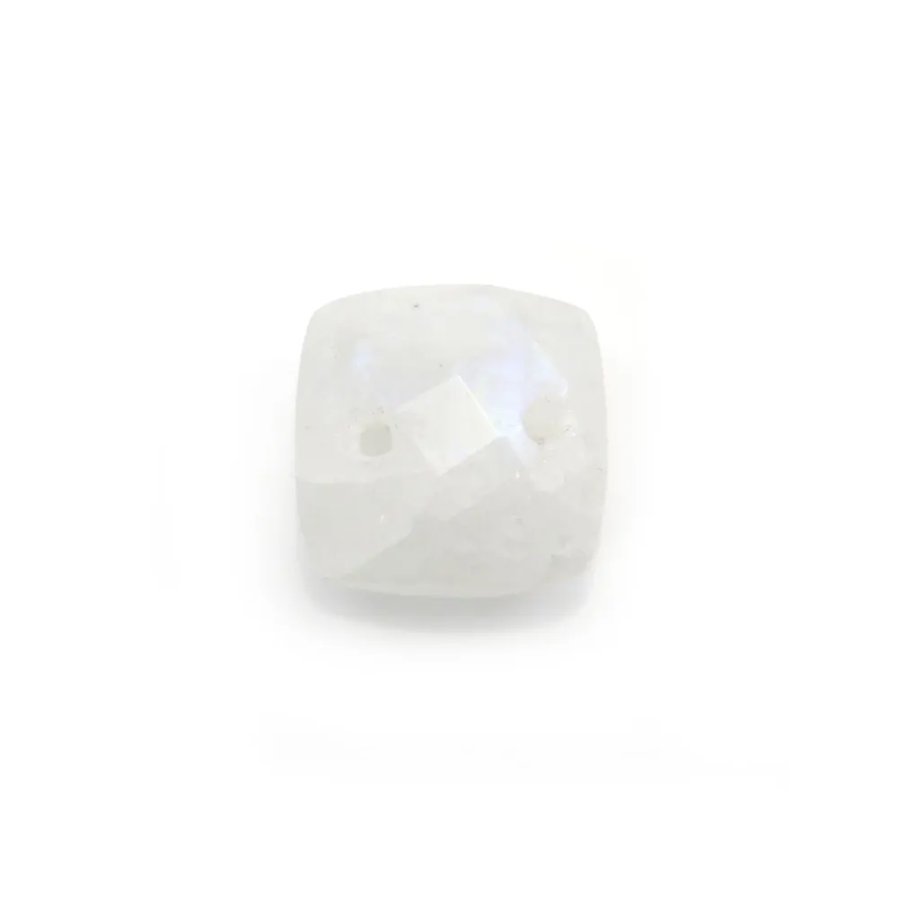 Intercalaire en pierre de lune avec 2 trous 10mm x 1pc