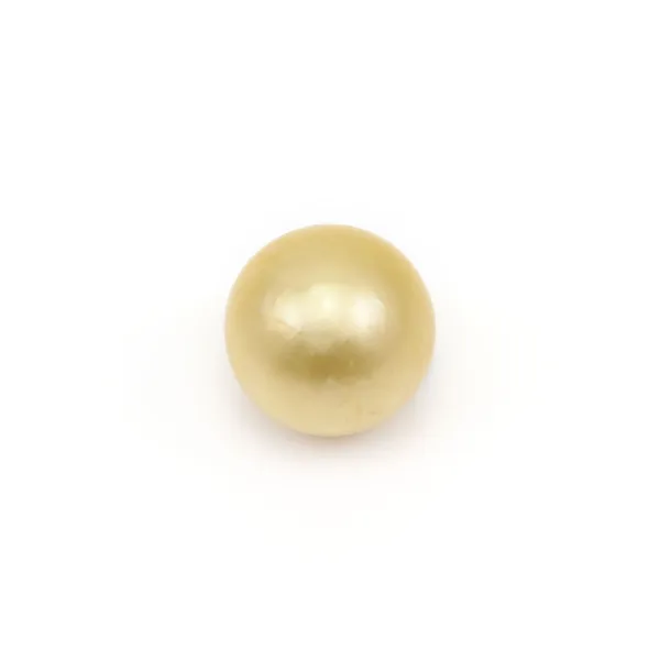 Perle des mers du Sud, champagne, ronde, 9-9.5mm x 1pc