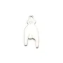 Breloque robe en argent 925, 7x16mm x 1pc