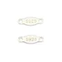 Tag "silver" en argent 925 3x8mm x 10pcs