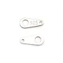 925 sterling silver "silver" tag 3.5x8.5mm x 10pcs