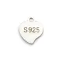 Tag "silver" en argent 925 6mm x 10pcs