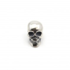 925 Streling Silver skull 7x14mm x 1pc