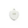 Tag "silver" en argent 925 7x9mm x 5pcs
