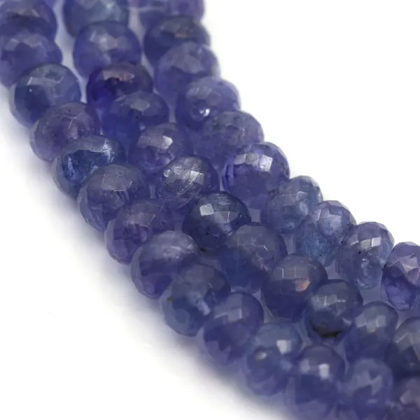 Tanzanite faceted roundel x 45cm