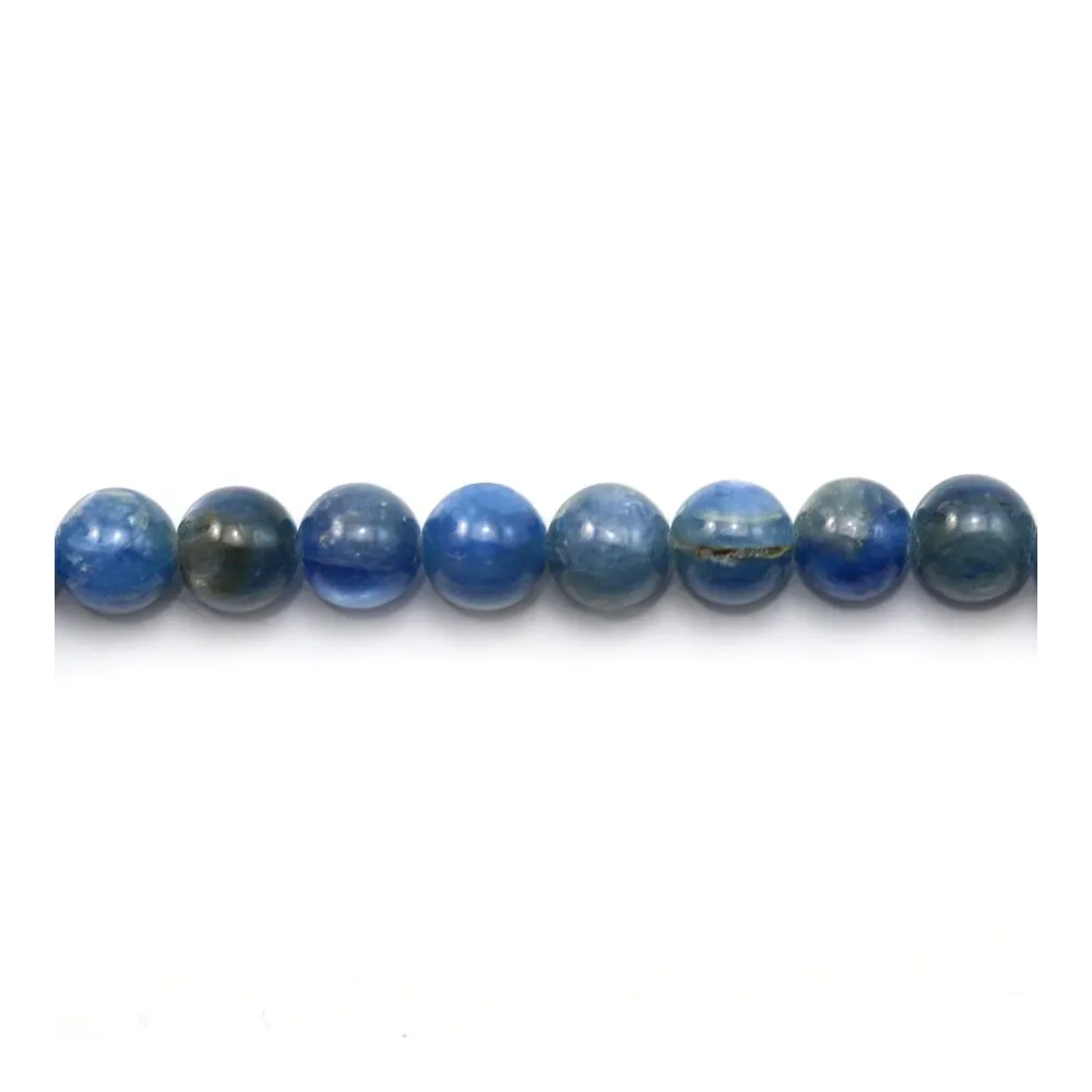 Cyanite ronde 6mm x 1pc