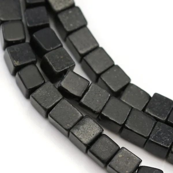 Pietra di shungite, forma di cubo 4mm x 39cm
