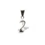 Silver  925 Rhodium Bail with a strasse 7x16mm x1pc