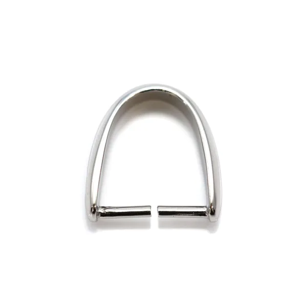attache pendentif, Argent 925 Rhodié, 10x11mm x  1 PC