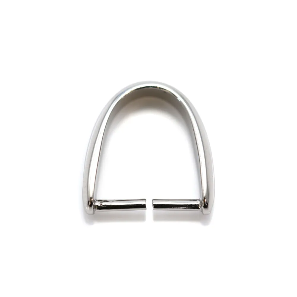 attache pendentif, Argent 925 Rhodié, 10x11mm x  1 PC