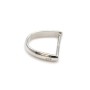 Arch bail, Silver 925 Rhodium 10x11mm x  1 pcs