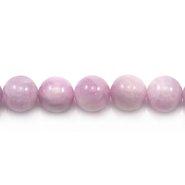 Kunzite ronde 8.5mm x 39cm