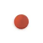 Cabochon cornaline, rond plat, 12mm x 1pc