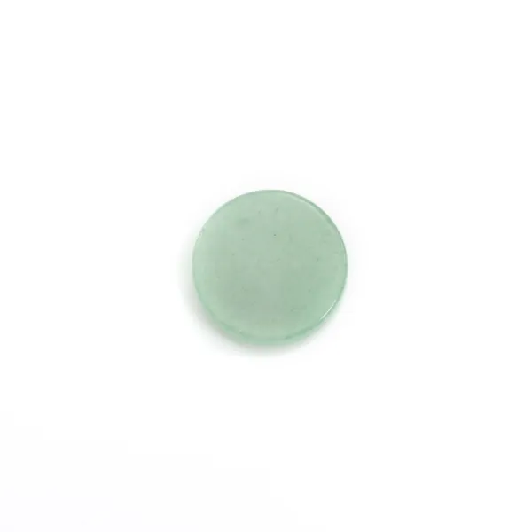 Cabochon aventurine, rond plat 10mm x2pcs