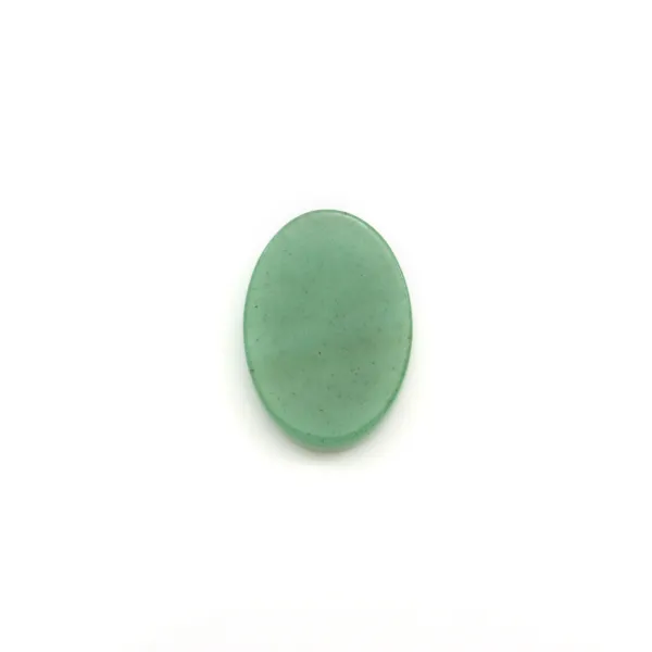 Cabochon aventurine, ovale plat, 10x14mm x 2pcs