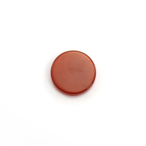 Cabochon cornaline, rond plat 10mm x 2pcs