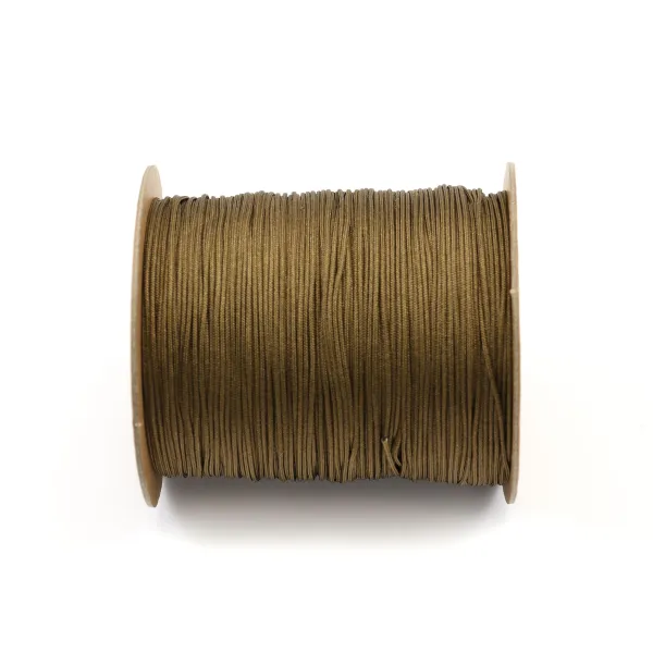 Dark golden brown thread polyester 1mm x 2m