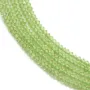Péridot rondelle boulier 1x2mm x 40cm
