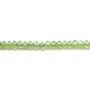 Péridot rondelle boulier 1x2mm x 40cm
