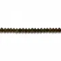 Obsidienne rondelle boulier 2x3mm sur fil 39cm