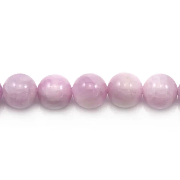 Kunzite, violette, ronde, 10mm x 2pcs