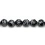 Snowflake obsidian round 4mm x 30pcs