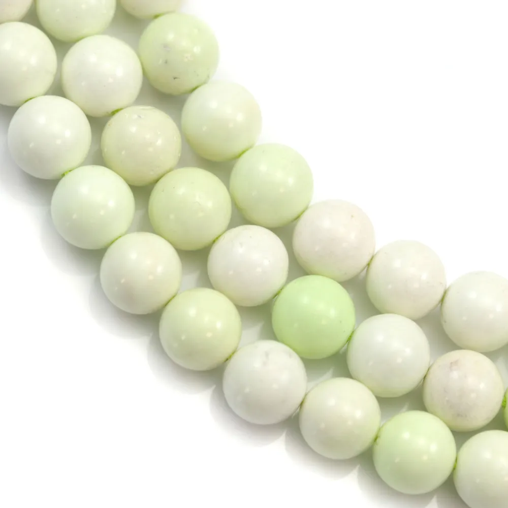 Lemon chrysoprase round 6mm x 40cm