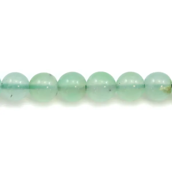 Chrysoprase ronde 6x7mm x 2pcs
