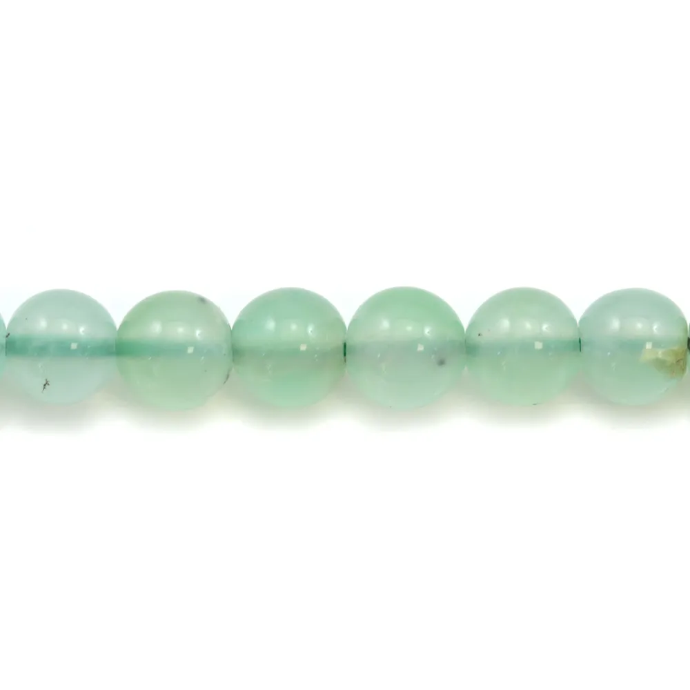 Chrysoprase ronde 6x7mm x 2pcs