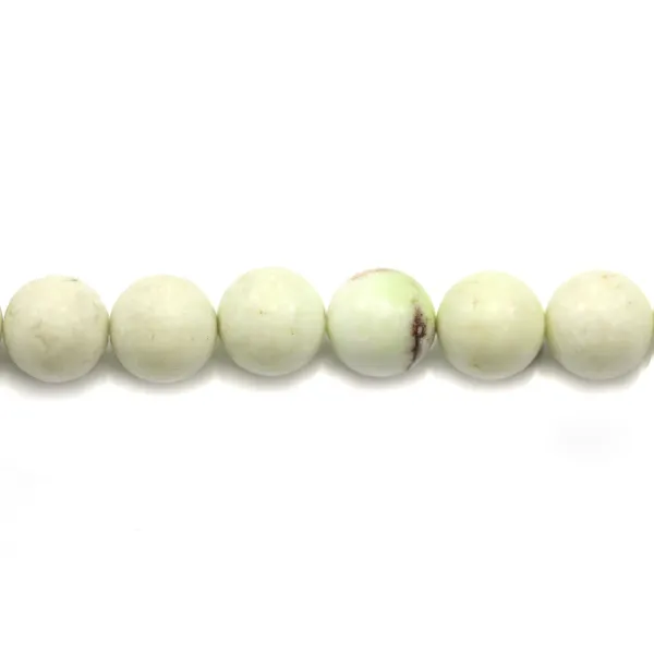 Lemon chrysoprase rond 12mm x 40cm
