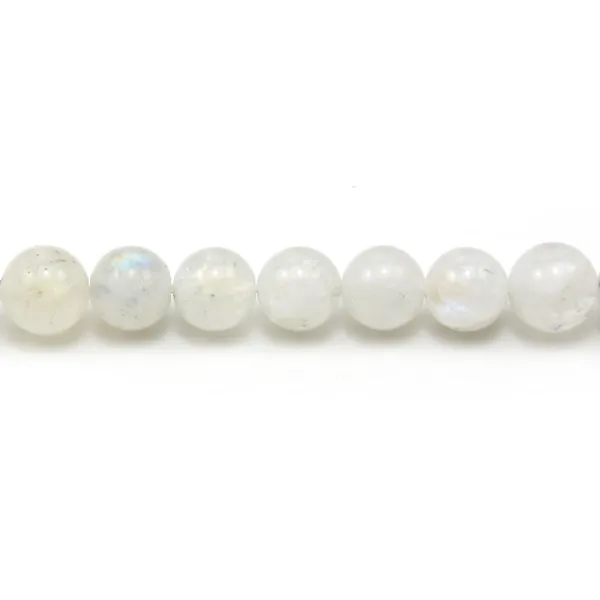 Pierre de Lune Ronde 4mm x 10pcs