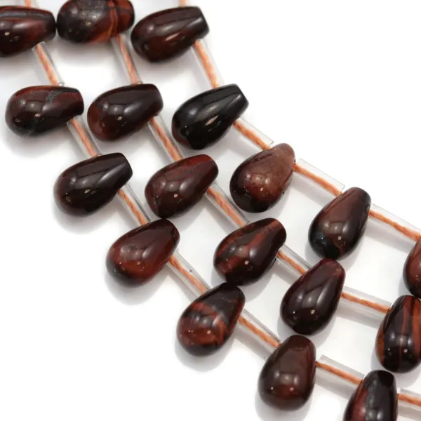 Oeil de taureau, en forme de goutte, mesurant 6x9mm x 40cm