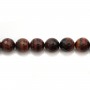 Red tiger stone round section