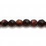 Red tiger stone round section