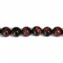 Red tiger stone round 12mm x 40cm