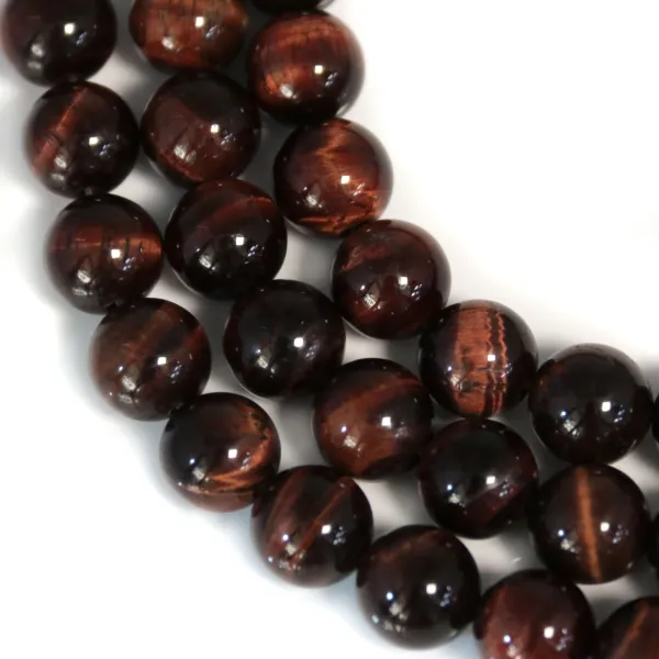 Red tiger stone round 8mm x 40cm