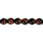 Red tiger stone round 8mm x 40cm