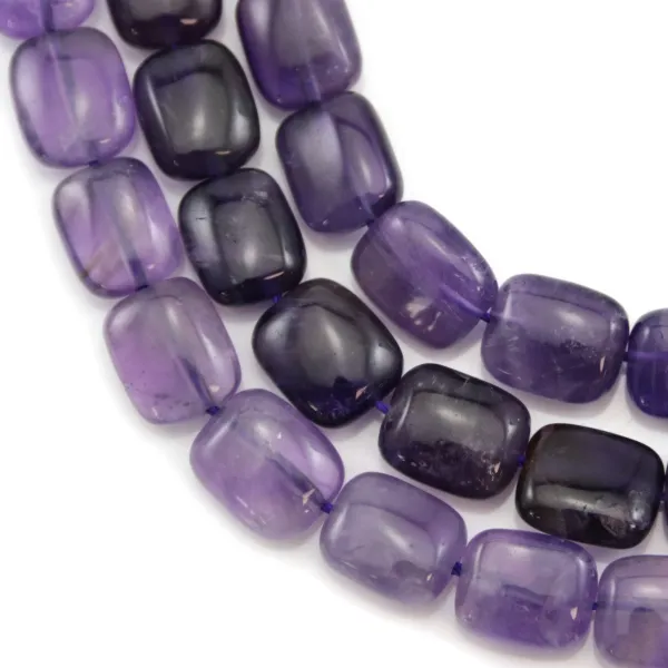 Amethyste rectangle 8x10mm x 40cm