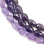 Amethyste faceted drop 5x8mm x 40cm