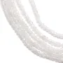 Pierre de lune en forme de rondelle facetté, de taille 2-3mm x 39cm