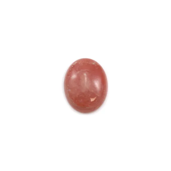 Cabochon de rhodochrosite de forme ovale 11x14mm x 1pc