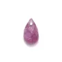 Saphir, goutte facetté x 2pcs
