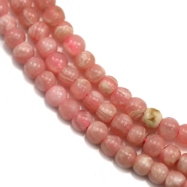 Rhodochrosite ronde 3-3.5mm x 40cm
