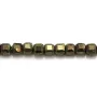 Pyrite, cube facetté, 2mm x 39cm