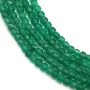 Agate verte, cube facetté, 3mm x 40cm