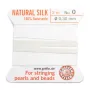 Fil du soie 0.3mm blanc x 2m