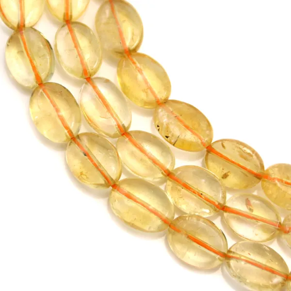 Citrina, oval, 8x11mm x 40cm