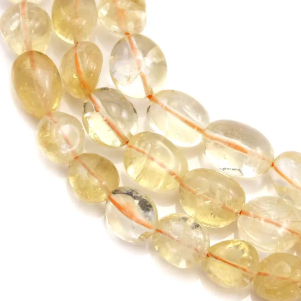 Citrine baroque 11x14mm environ x 39cm