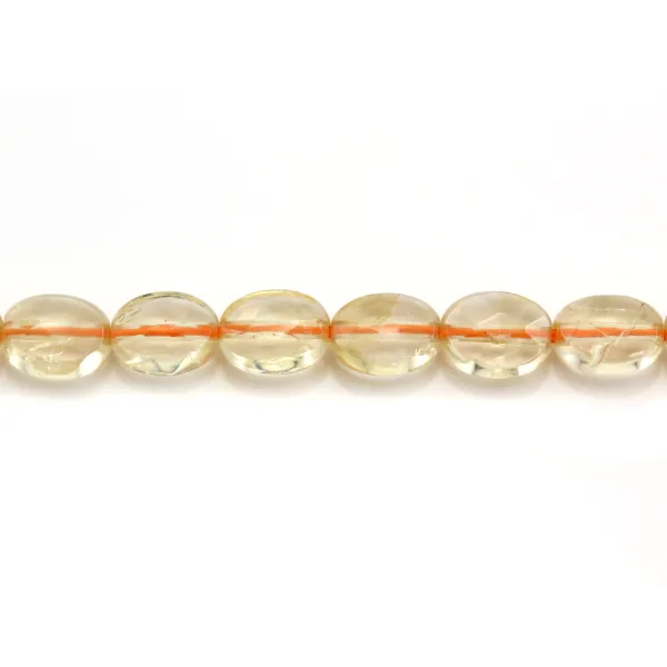 Citrine ovale facette 6x8mm x 40cm